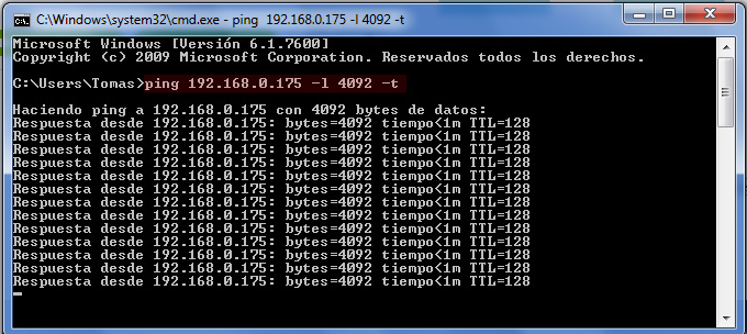 aeropuerto Inactividad Panorama Detección de problemas físicos en su red de Windows / Ping - Tenaxsoft SRL